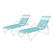 Adjustable Outdoor Strap Chaise Lounge