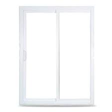 White Vinyl Sliding Patio Door