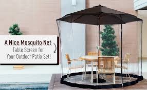 Outsunny 2 3 M Umbrella Table Mosquito