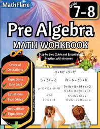 Pre Algebra Workbook 8th And 9th Grade
