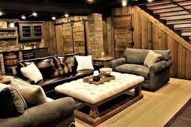 Rustic Man Cave Rustic Basement