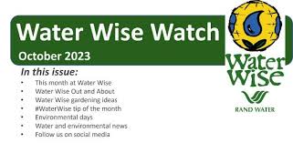 Water Wise Water Wise Watch October