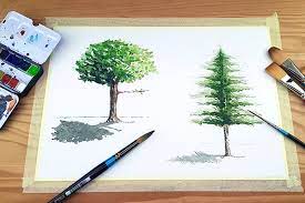 How To Paint Watercolor Trees An Easy