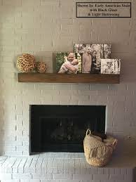 Modern Poplar Wood Fireplace Mantel