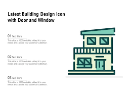 Latest Building Design Icon With Door