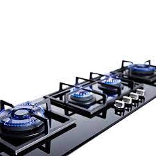 Gas Cooktop In Black With 4 Burners