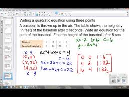 Model With Quadratic Functions 3 4