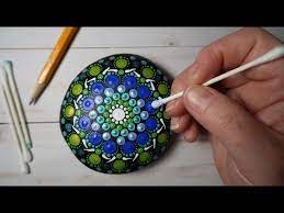 Easy Dot Art Mandala Stone Painting