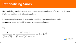 Rationalising Surds Gcse Maths