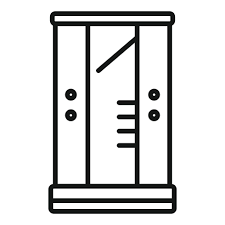 Furniture Shower Cabin Icon Outline