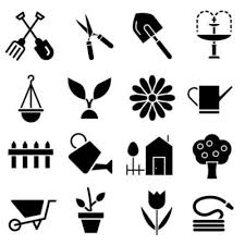Garden Icon Vector Set Farm