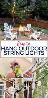 How To Hang Outdoor String Lights In 3