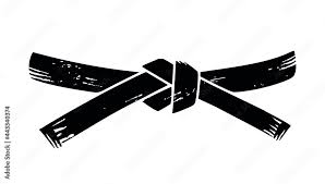 Vector Black Belt Grunge Stencil
