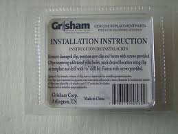 Grisham Storm Door Hardware Clip Glass