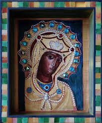 Icon 1 Madonna Painting By Irena Grant