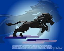 Elegant Running Lion King Sport Logo