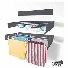 Silver Wall Mount Foldable Clothes Renk