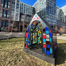 Behind The Stained Glass Sculptures You
