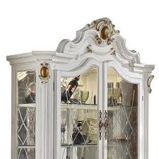 Picardy Antique Pearl Curio Cabinet