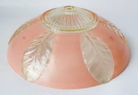 Vintage Ceiling Lamp Shade Pink