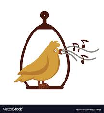 Canary Bird Cartoon Icon Vector Canary