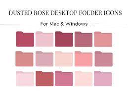 15 Desktop Folder Icons Pink Plum