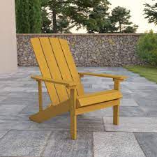 Yellow Plastic Adirondack Chair Patio
