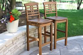 Eucalyptus Bar Chair With Backrest And