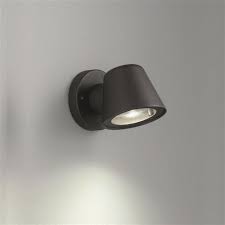 Fortuna Matt Black Exterior Wall Light