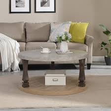 47 24 In Vintage White Wood Coffee Table With Storage Shelf