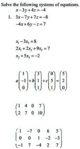 Solve The Following Equations