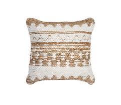 Buy Hand Woven Cotton And Jute Cushion