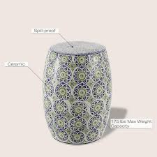 Suzani Ceramic Garden Stool