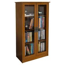 Oak Bookcases With Glass Doors Foter