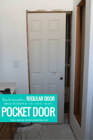 A Pocket Door Frame In An Existing Wall