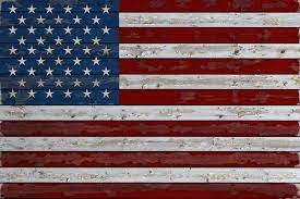 Distressed American Flag 16x24 Giclee