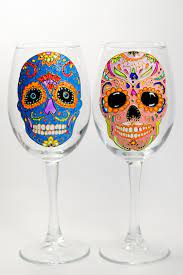 Skull Wine Glasses Party