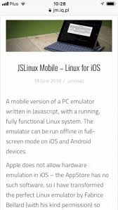 github jaromaz jslinux mobile linux