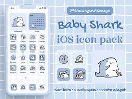 100 Baby Shark Ios Icons Pack Iphone