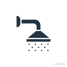Shower Icon Glyph Shower Icon For