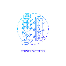 2d Gradient Tower Systems Icon