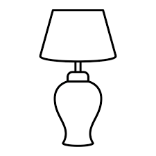 Lamp Icon Simple Style Isolated White