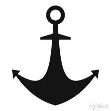 Navy Anchor Icon Simple Ilration