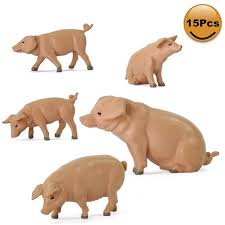 15 Pcs Miniature Pig Farm Animal 1 25