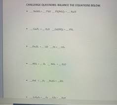 Solved Challenge Questions Balance The