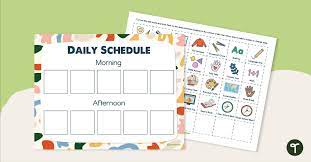 Visual Daily Schedule For At Home
