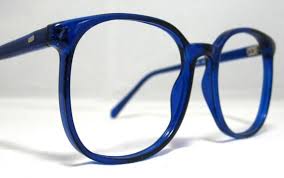 Horn Rim Eyeglass Frames Cobalt