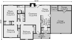 Bed Scandinavian House Plan Economical