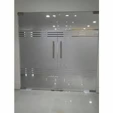 Hinged Tempered Glass Door For Office