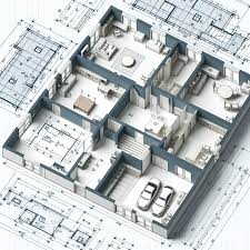 Architectural Blueprint Of A 150 Sqm